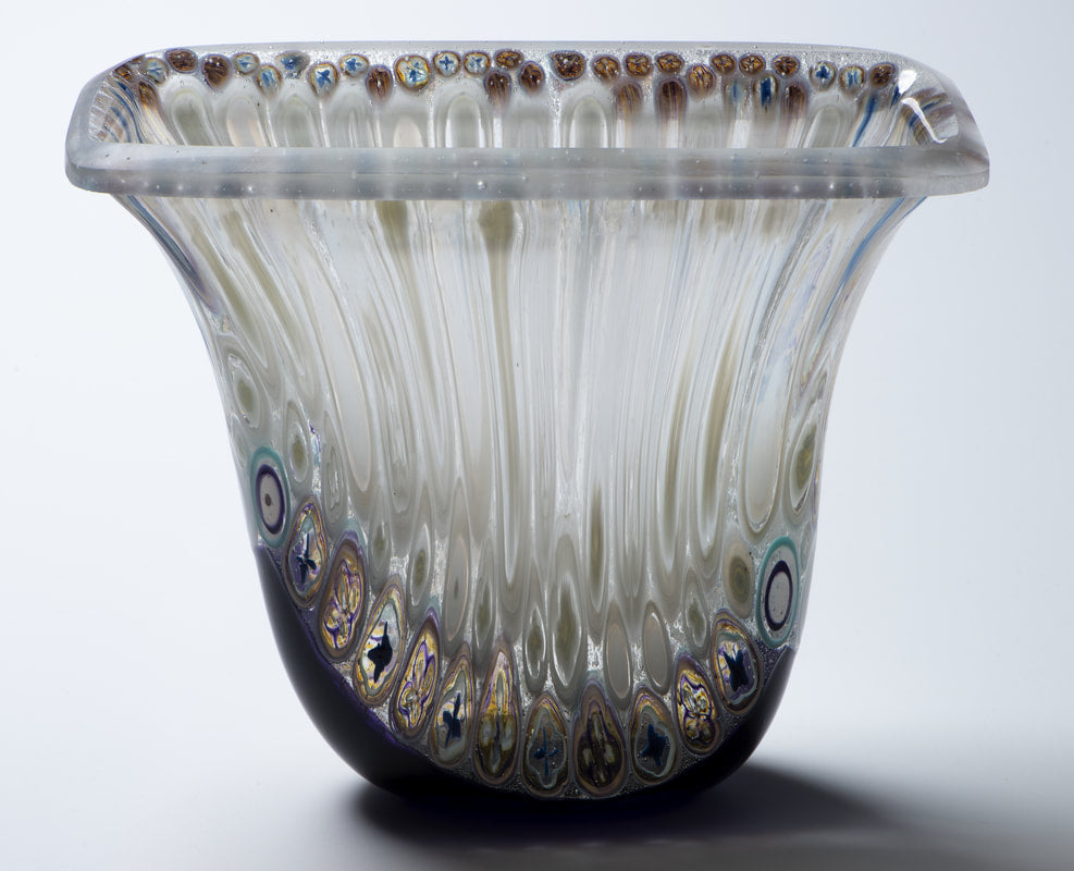 The Making of a Murrini drop ring vessel start to coldworking