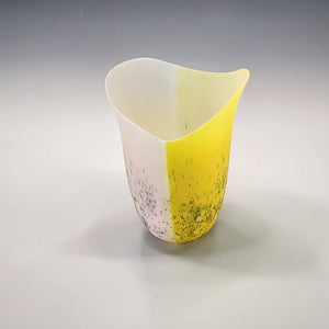 Pink and Yellow Garden Vessel