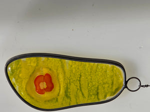 Vernal Interval  One-of-a-Kind Glass Chain Hanging Sculpture