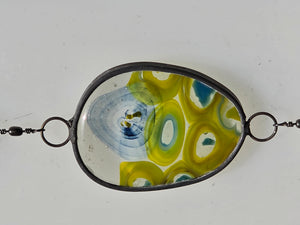 Vernal Interval  One-of-a-Kind Glass Chain Hanging Sculpture