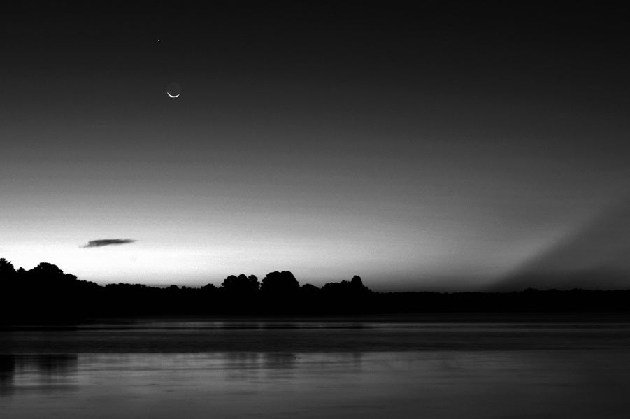 September Moon Under Venus
